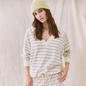 The Velour V-Neck Sweatshirt